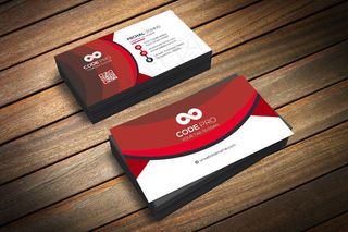 大气红黑商务风格名片