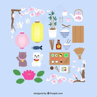 可爱卡通矢量猫