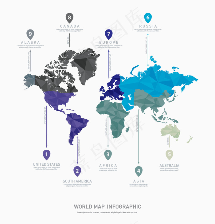 云数据地球矢量背景素材