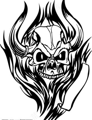 51款潮流的骷髅头图案图片