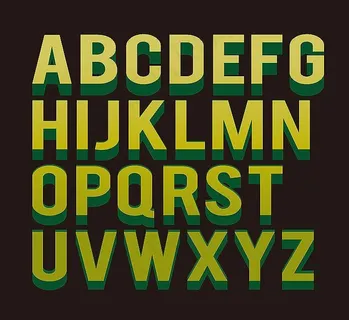 字母矢量素材图片