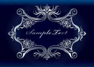 欧式尊贵盾牌背景矢量图