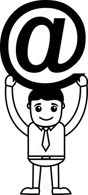 我们发送电子邮件-概念-矢量插画