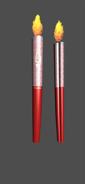 北京奥运会火炬－祥云3D模型免费下...