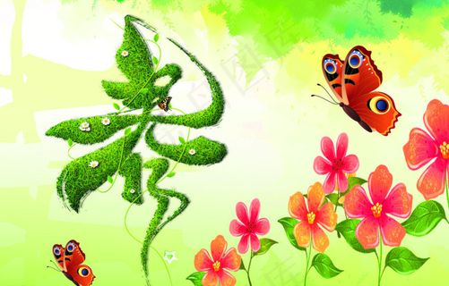 春天海报矢量素材