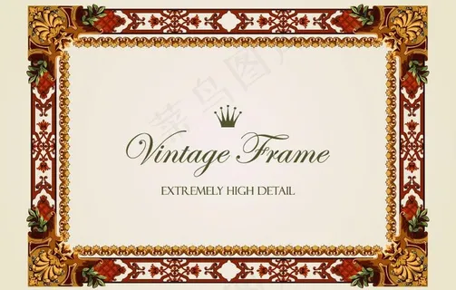欧式花纹边框图片