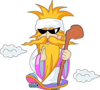 脚踏滑板的神仙