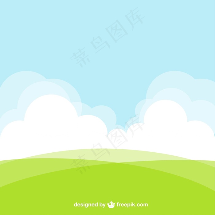 绿色背景矢量图