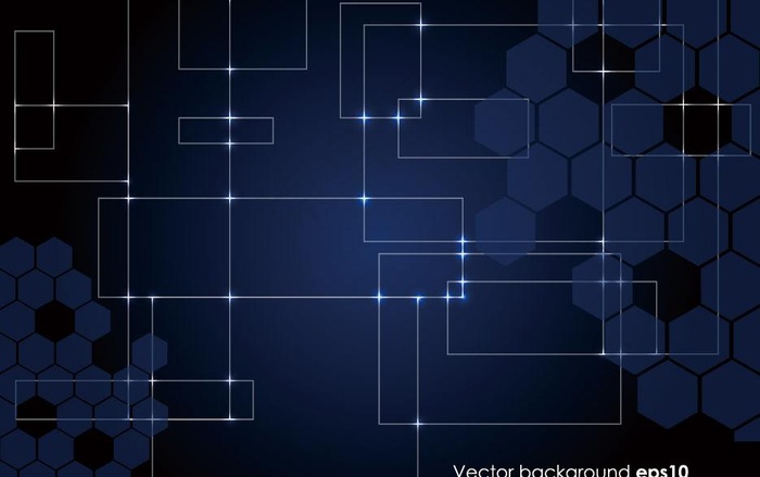 动感线条光点商务科技背景图片