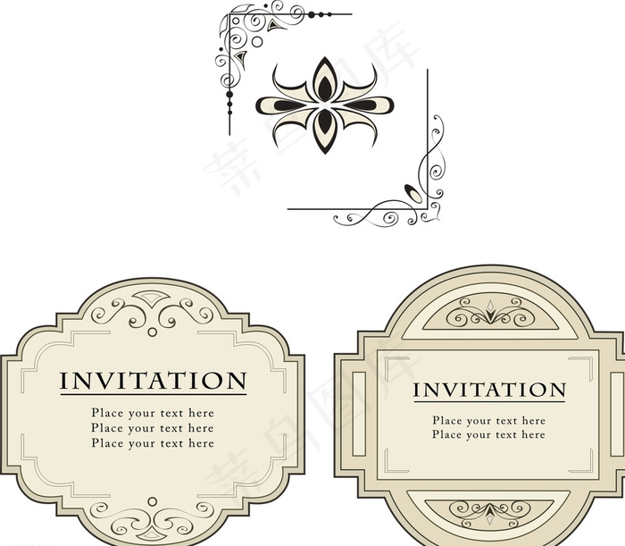 欧式复古花纹边框图片