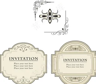 欧式复古花纹边框图片