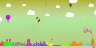 幼儿园气球多彩展板