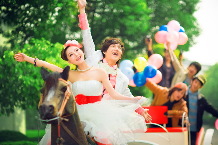 {白色的马车}婚纱样片B