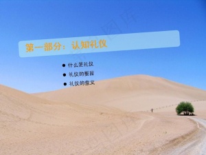 商务礼仪PPT模板预览图