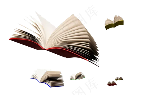 飞起来的书png素材