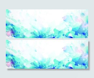 彩色水墨淘宝背景