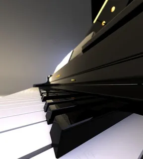 钢琴写实图片
