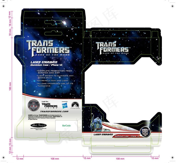 苹果手机套包装设计图片