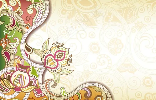 欧式花纹背景图片