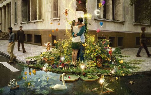 夸张创意海报设计图片