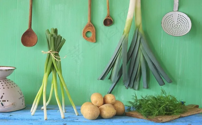 蔬菜和厨房用品图片