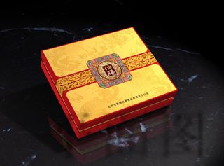 仿膳月饼包装平面图图片