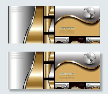 2套漂亮的纹理的名片背景矢量素材