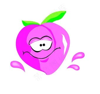 卡通水蜜桃图片