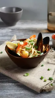 海鲜面条高清摄影图片