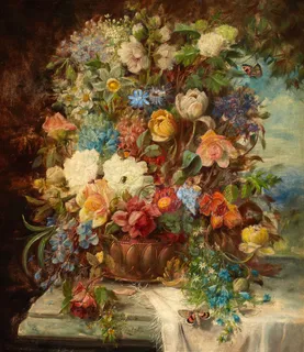 油画花卉图片 油画花卉图片