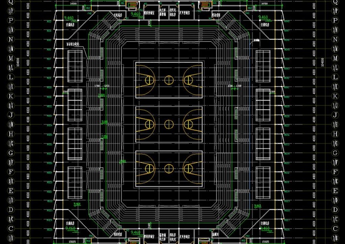 奥运摔跤馆 赛后9 46米标高层平...