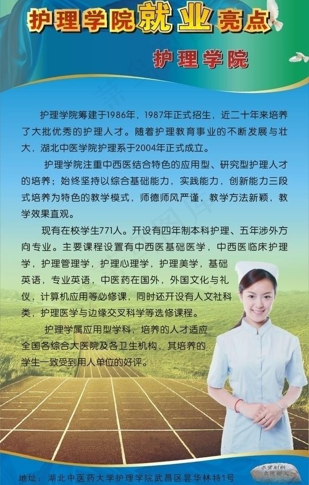 护理学院招生易拉宝图片cdr矢量模版下载