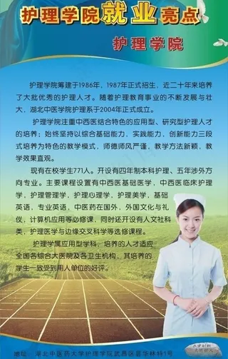 护理学院招生易拉宝图片