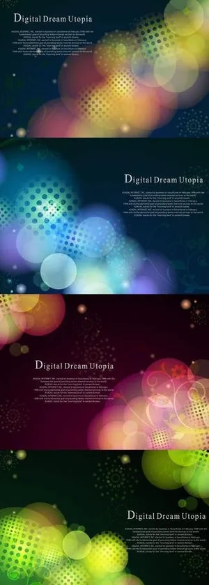 梦幻光晕背景实力素材