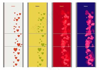 haier冰箱面板图案艺术设计