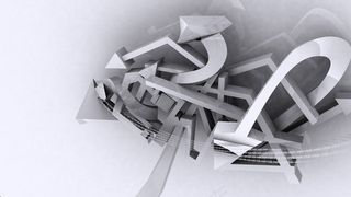 几何箭头灰色电脑壁纸 创意