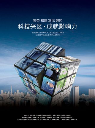 科技开发区商业地产PSD广告