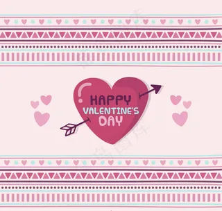 情人节几何形状背景