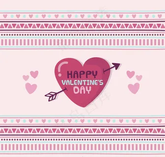 情人节几何形状背景 情人节几何形状背景