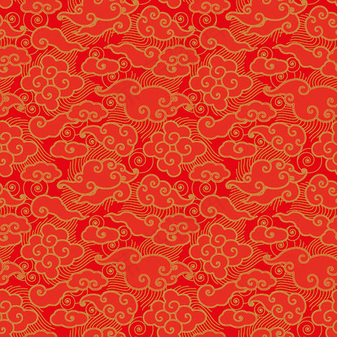 精美中国风祥云背景矢量素材