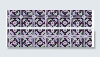 方格花朵背景图片