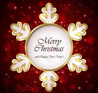 圣诞节雪花背景图片