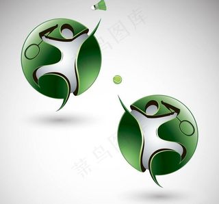 羽毛球标志图片