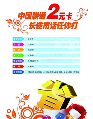 2元卡资费图片