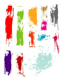 实际的黑色标记的矢量素材