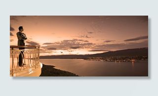 夕阳暮色地产形象宣传PSD分