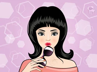 时尚墨镜美女素材