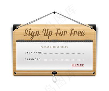 木质挂牌—psd分层素材