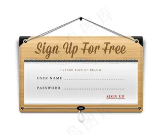 木质挂牌—psd分层素材