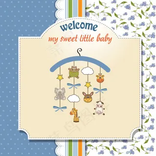 卡通玩具卡片01-矢量素材